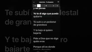 Laberinto - Tu Desastre Karaoke Desvocalizado