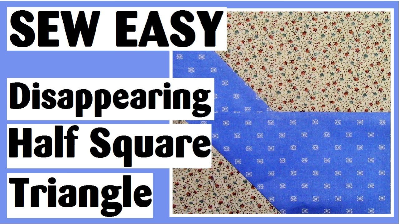 Disappearing Half Square Triangle #1 | Easy Quilt Block Tutorial