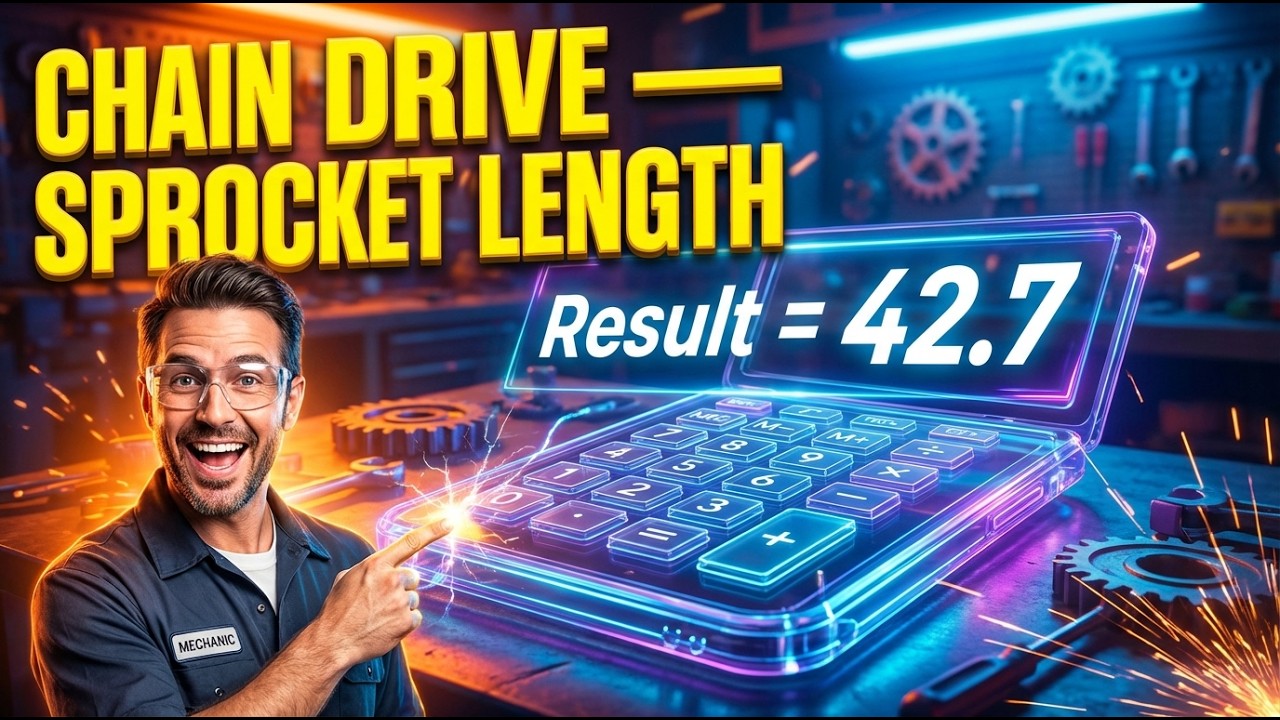 Chain Drive Calculator — Sprocket Length