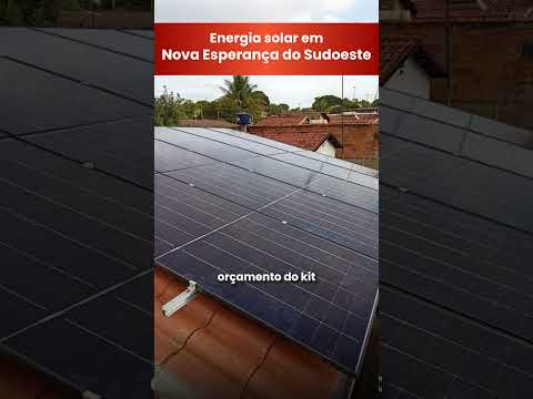 Energia solar em Nova Esperança do Sudoeste - PR