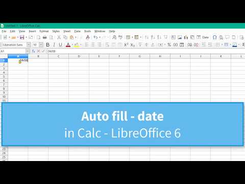 Auto fill - date in Calc [EN]