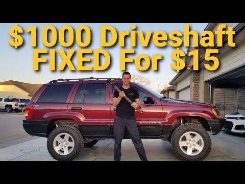 $1000 Driveshaft Repair For $15 Jeep WJ Grand Cherokee WJ Driveshaft Repair DIY