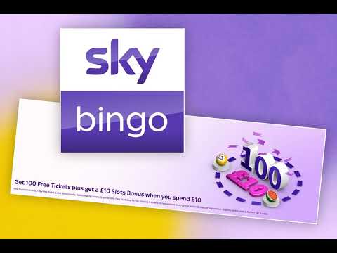 Sky Bingo: Claim 100 Free Tickets & £10 Slot Bonus