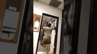 Failing To Use The Door Frame #Pull-Up Bar. #funny