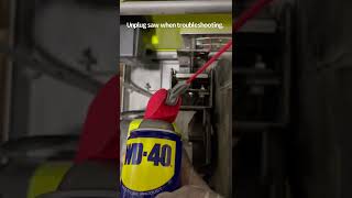 Ryobi table saw blade not rising or lowering