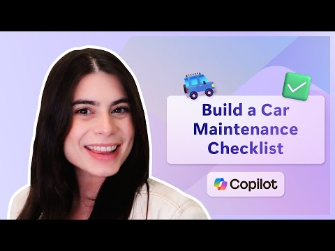 Car Maintenance Simplified with AI: Copilot in Word  | Microsoft 365