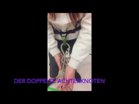 Kletterknoten - einfacher und zweifacher Achterknoten
