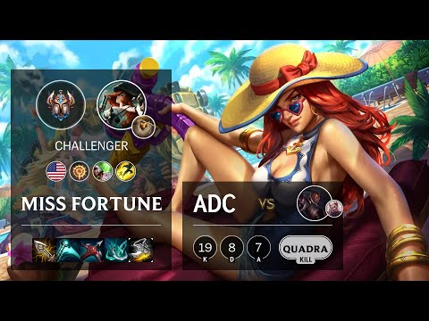 Miss Fortune ADC vs Lucian - NA Challenger Patch 10.16