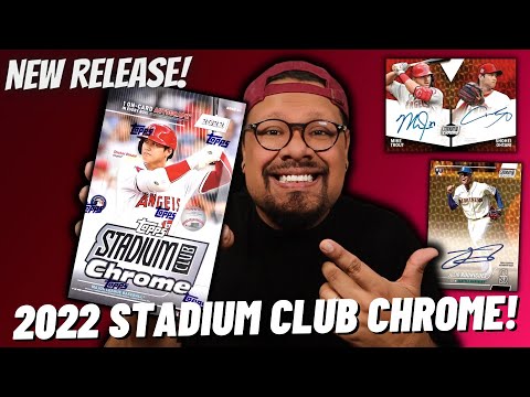 NEW RELEASE: 2022 Topps Stadium Club Chrome Baseball Hobby Box! 1 GUARANTEED AUTO PER BOX!