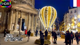 🇫🇷🎄【HDR 4K】Paris Christmas Walk - 9th to 1st arrondissement (November, 2021)