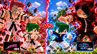 84歳虎杖に育てられた子 VS 宿儺に育てられた子【マイクラ】【マインクラフト】