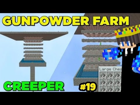 Insane Minecraft Gunpowder Farm! #farm