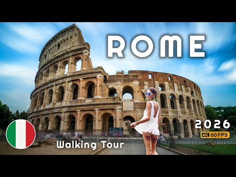 Rome, Italy – Roma Walking Tour 2025 | 4K