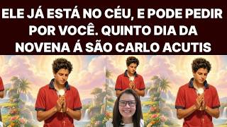 5° DIA DA NOVENA EM HONRA Á SÃO CARLO ACUTIS, ELE JÁ ESTÁ NO CÉU E PODE PEDIR POR VOCÊ.