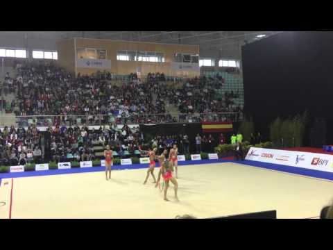 Spain (ESP) 2 hoops 6 clubs World Cup Lisbon EF 2016