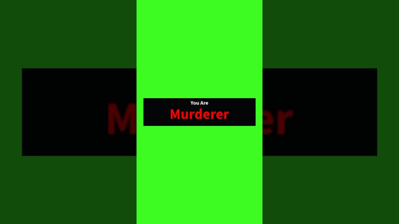Roblox Murder Mystery 2 Green Screen Victory And Role Selection #roblox #mm2roblox #mm2 #greenscreen