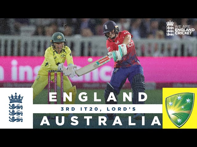 Capsey Stars With The Bat | Highlights – England v Australia | 3rd Women’s Vitality IT20 2023