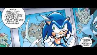 Sonic The Hedgehog issue 178 COMIC DRAMA ''House Of Cards'' Part 1