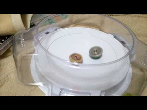 ベイブレードバースト アマテリオスヘビーエクストリーム（カスタム）vsオベリスクオーディングラビティプレス（カスタム）