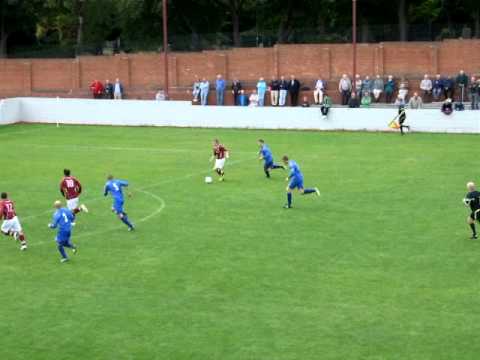 Linlithgow Rose v Bathgate - 28/08/10 - Manson stumbles while shooting