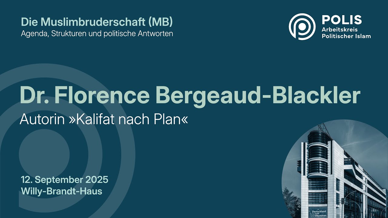Florence Bergeaud-Blackler: Conférence sur le frérisme | Willy-Brandt-Haus, Berlin