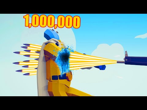 1000000 DAMAGE RAPID SHOTGUN vs EVERY UNIT - TABS Totally Accurate Battle Simulator