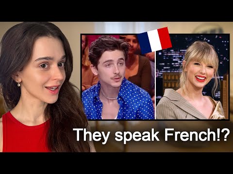 French Girl Reacts to Celebrities Speaking French