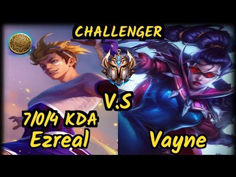 MMM K1ng (EZREAL) vs VAYNE - 7/0/4 KDA BOTTOM ADC CHALLENGER GAMEPLAY - OC