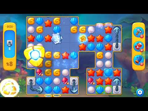 Fishdom Easy Level 9131 (with full seashell) @choraelmin