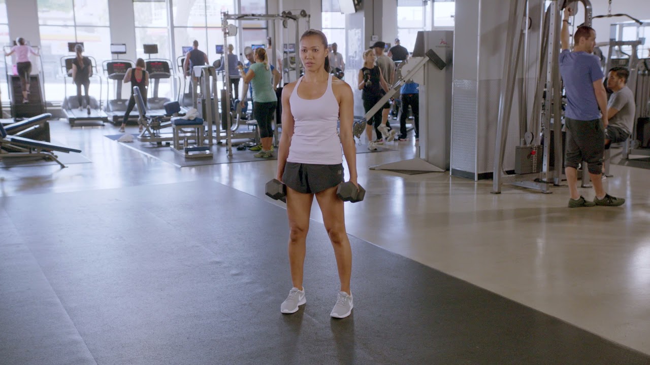Dumbbell Romanian Deadlift demonstration video