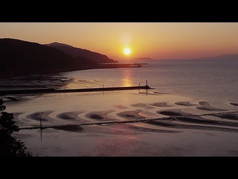 有明海 御輿来海岸の夕陽 Sunset in Ariake Sea ( Shot on RED EPIC )