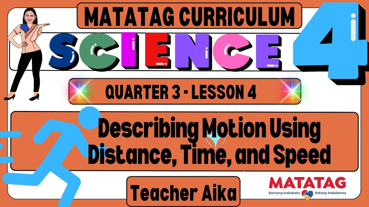 MATATAG Science 4 Grade 4 Quarter 3 Lesson 4 Describing Motion Using Distance, Time, and Speed