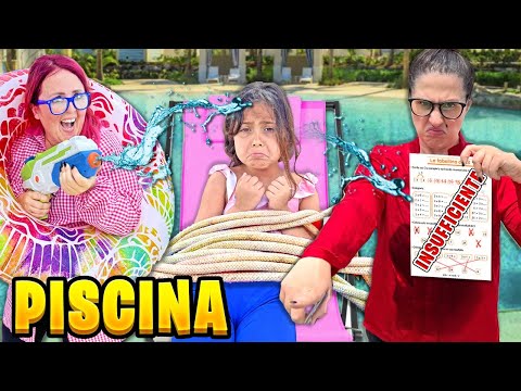 LA NUOVA MAESTRA GIORGIA DIVENTA CATTIVA TIENE IN OSTAGGIO ILARY IN PISCINA E AURORA LA VENDICA!