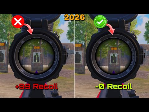 2026 World Best Sensitivity Settings 2025 ✅ | BGMI Best Sensitivity Settings | PUBG Zero Recoil 🔥