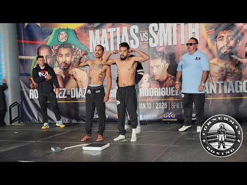 Emmanuel Rodriguez vs. Fernando Diaz Weigh In & Face Off Ahead Of Bantamweight Bout