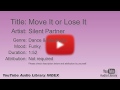 Move It Or Lose It Silent Partner Dance Electronic Funky YouTube Audio Library BGM
