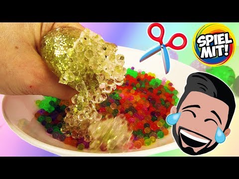 Kaans Crazy Experiment: SQUISHY MESH BALL & ORBEEZ BÄLLE ZERSCHNEIDEN! Was ist da drin?