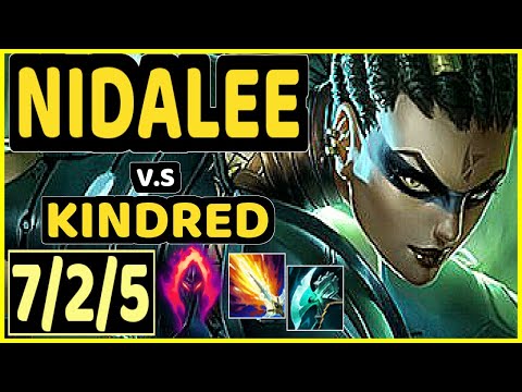 TARZAN (NIDALEE) vs KINDRED - 7/2/5 KDA JUNGLE CHALLENGER GAMEPLAY - KR