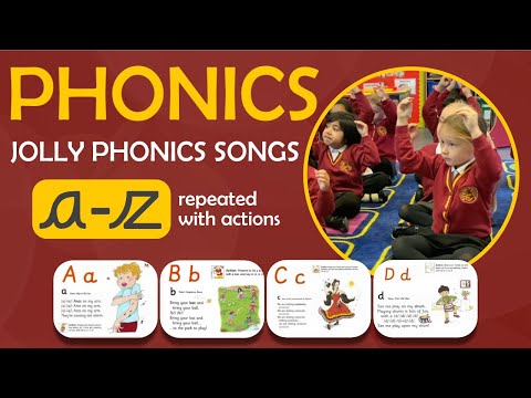 All Jolly Phonics Songs a-z | Repeated with Actions | Alphabetical Order | Belgrave Phonics