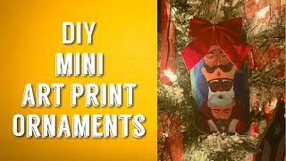 Making Christmas Ornaments out of mini prints or images | DIY XMAS ORNAMENTS