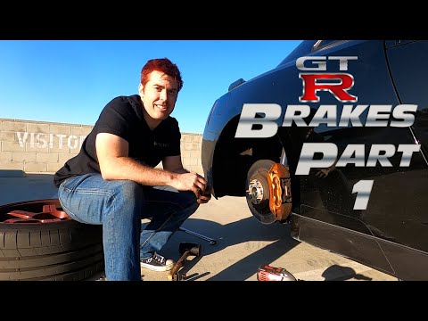 NISSAN R35 GT-R MAINTINANCE: HOW TO CHANGE THE BRAKES, ROTORS AND PADS PART 1