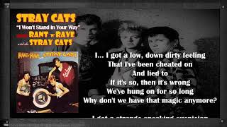 STRAY CATS - I Won&#39;t Stand in Your Way with Lyrics