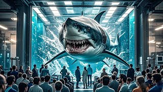 变异巨鲨冲破实验室玻璃,进入实验室袭击人类!【陆行鲨 Land Shark】|驚悚 災難 |【電影派對】