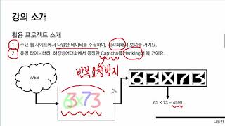 강의 소개 [ Python 데이터 분석과 이미지 처리 ]