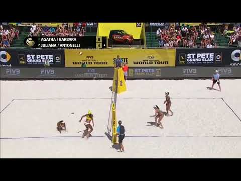 2025 women beach volleyball - final match replays first set