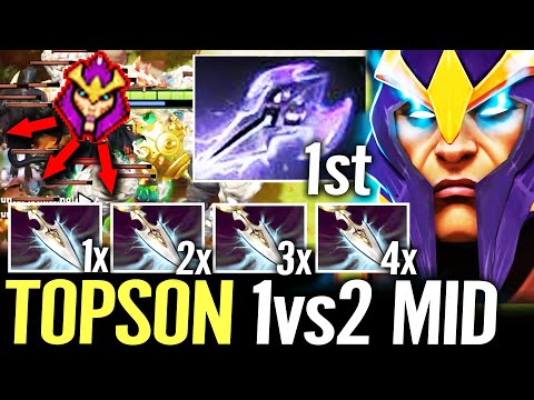 🔥 TOPSON Silencer 1vs2 MID — New Style MAGE SLAYER 1st Item Hard Game Dota 2 Pro