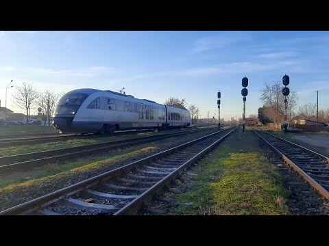 Trenul IR 1531 & R 3113 trec prin Oradea Vest