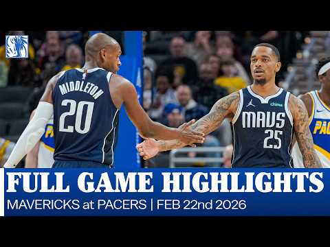 Mavericks Highlights at Indiana Pacers | February 22, 2026