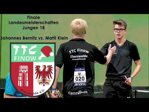 LEM 2021 - Jungen 18 Finale: J. Bernitz vs. M. Klein