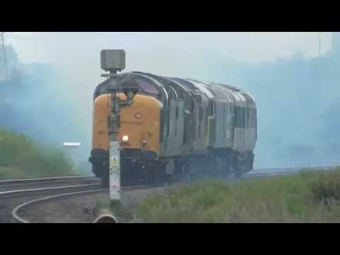 Deltic smoking at Appleford pulling classes 37, 47 and 41 27/5/14